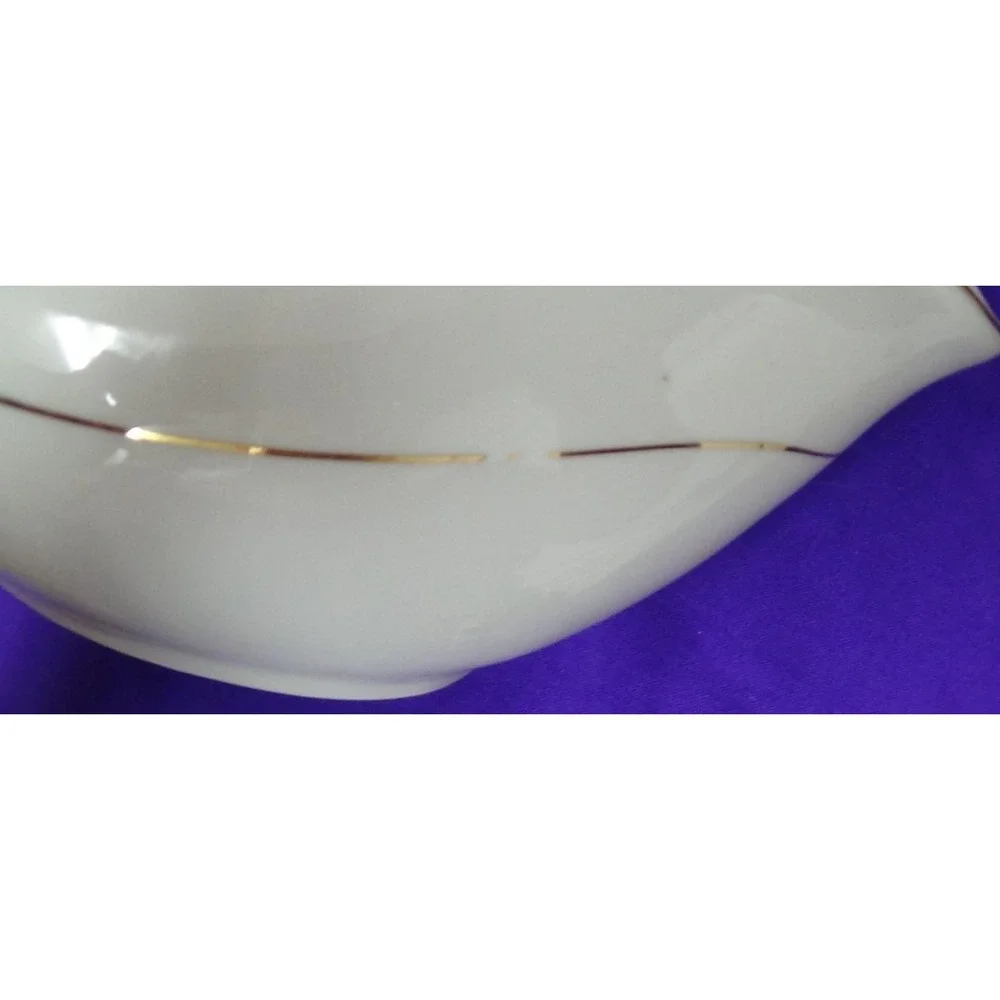 Gravy Boat 1991 Fine China Porcelain 20 Ounce Classic Gold Thanksgiving #086